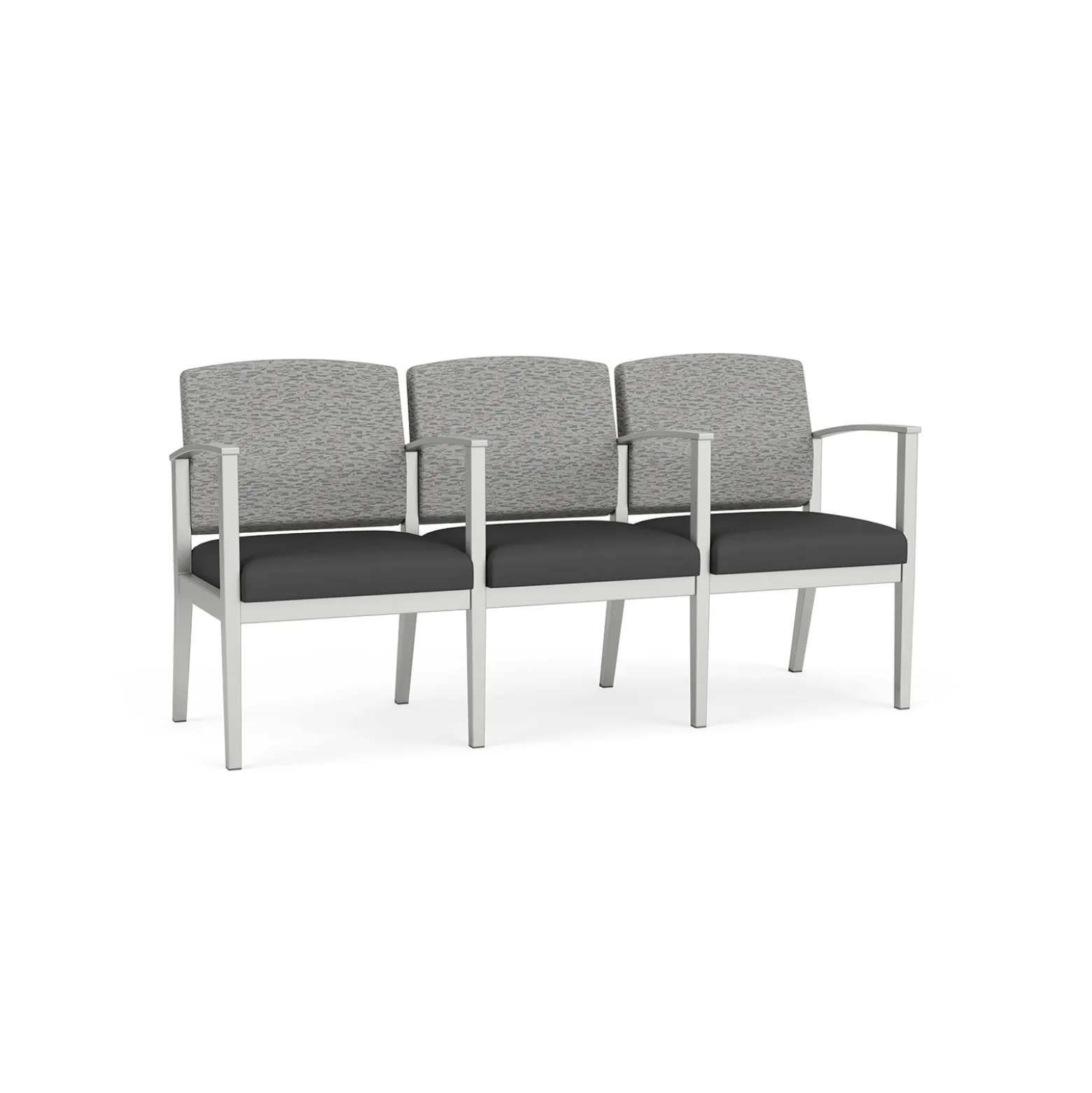 Mason Street Steel 3-Seater With Center Arms In Standard Upholstery