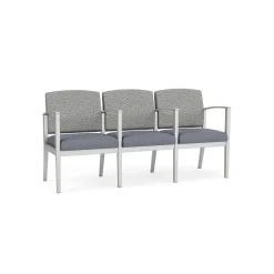 Mason Street Steel 3-Seater With Center Arms In Standard Upholstery
