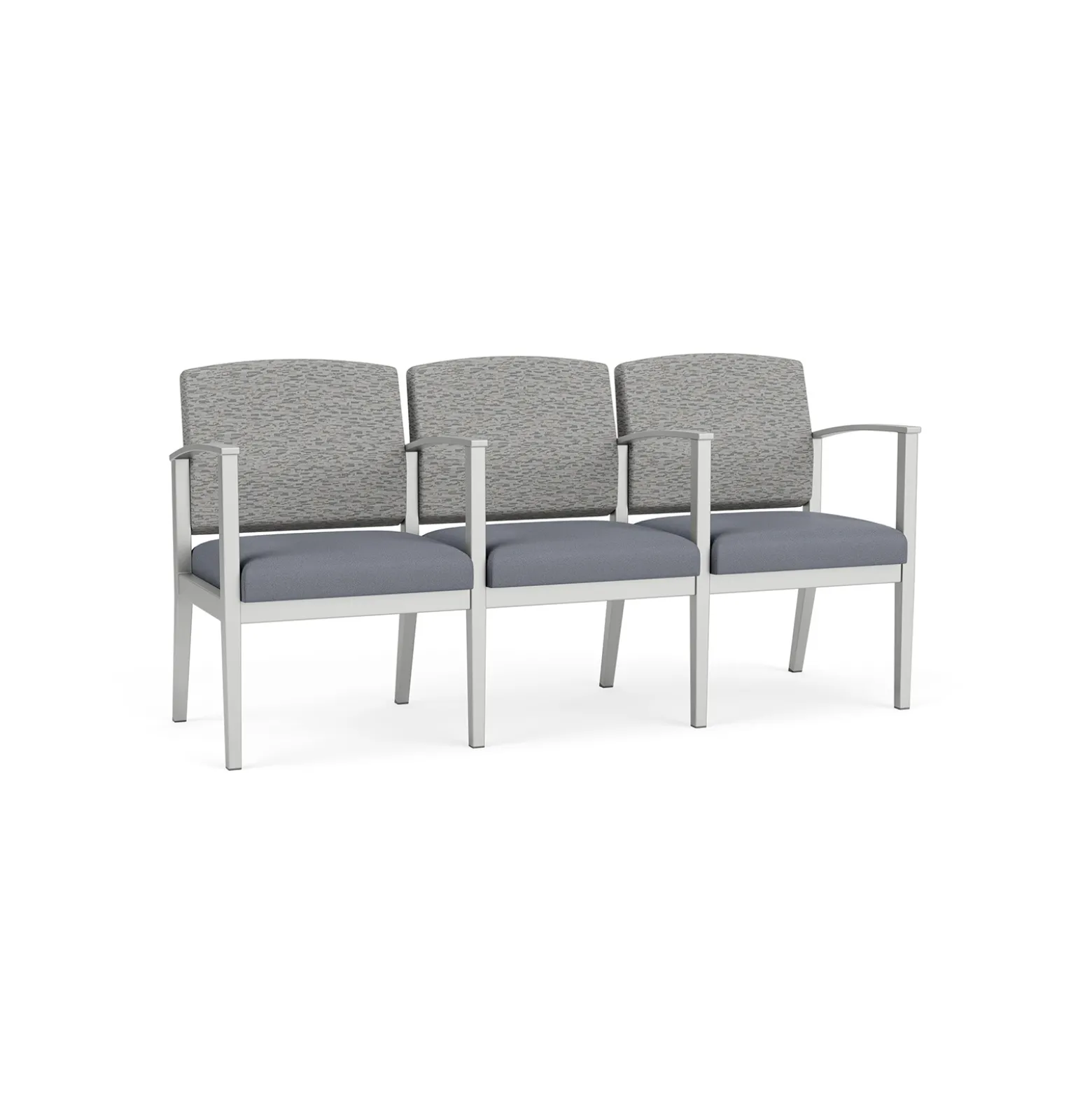 Mason Street Steel 3-Seater With Center Arms In Standard Upholstery