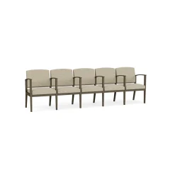 Mason Street Steel 5-Seater With Center Arms In Standard Upholstery