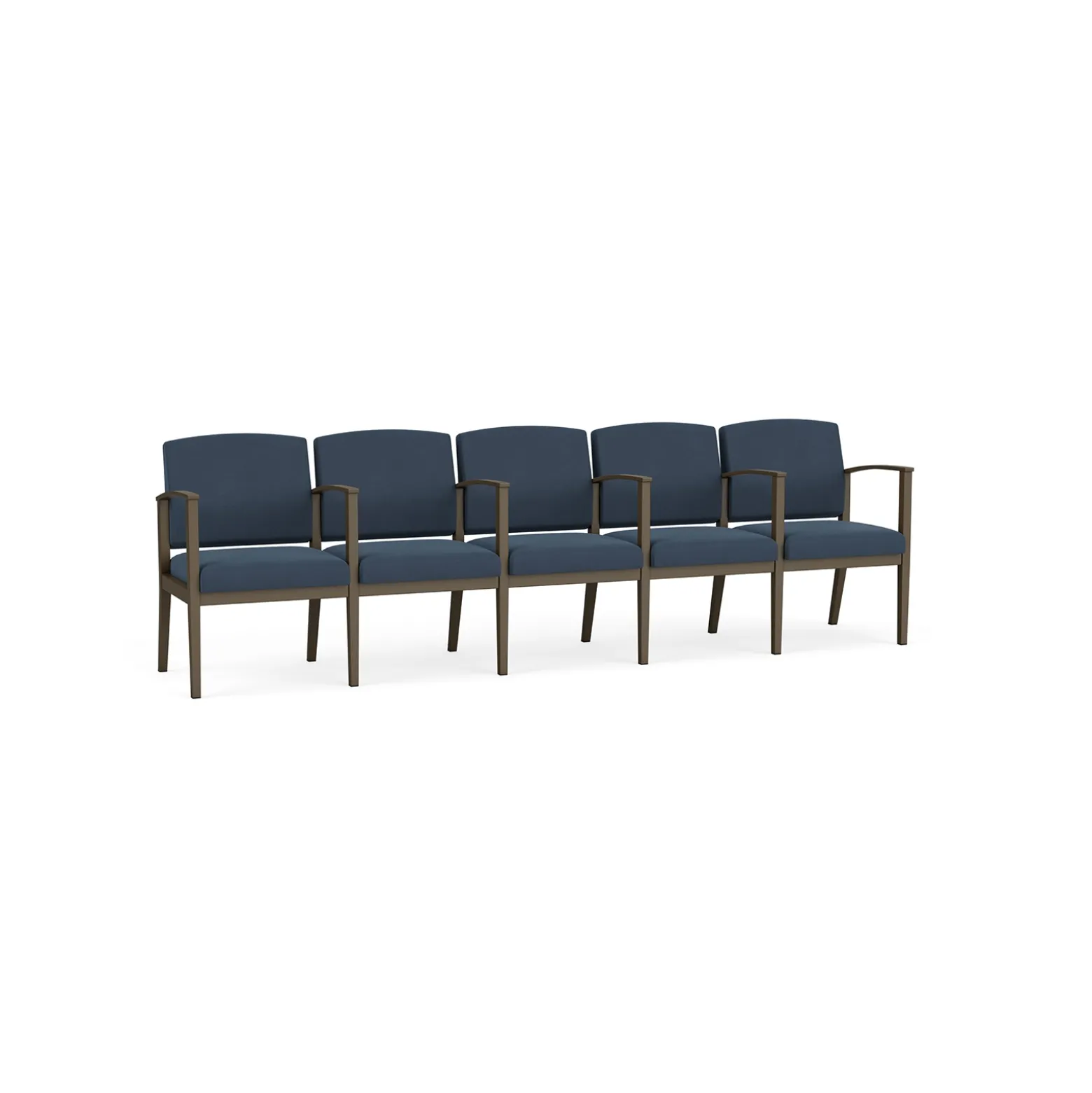 Mason Street Steel 5-Seater With Center Arms In Standard Upholstery