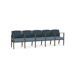 Mason Street Steel 5-Seater With Center Arms In Standard Upholstery