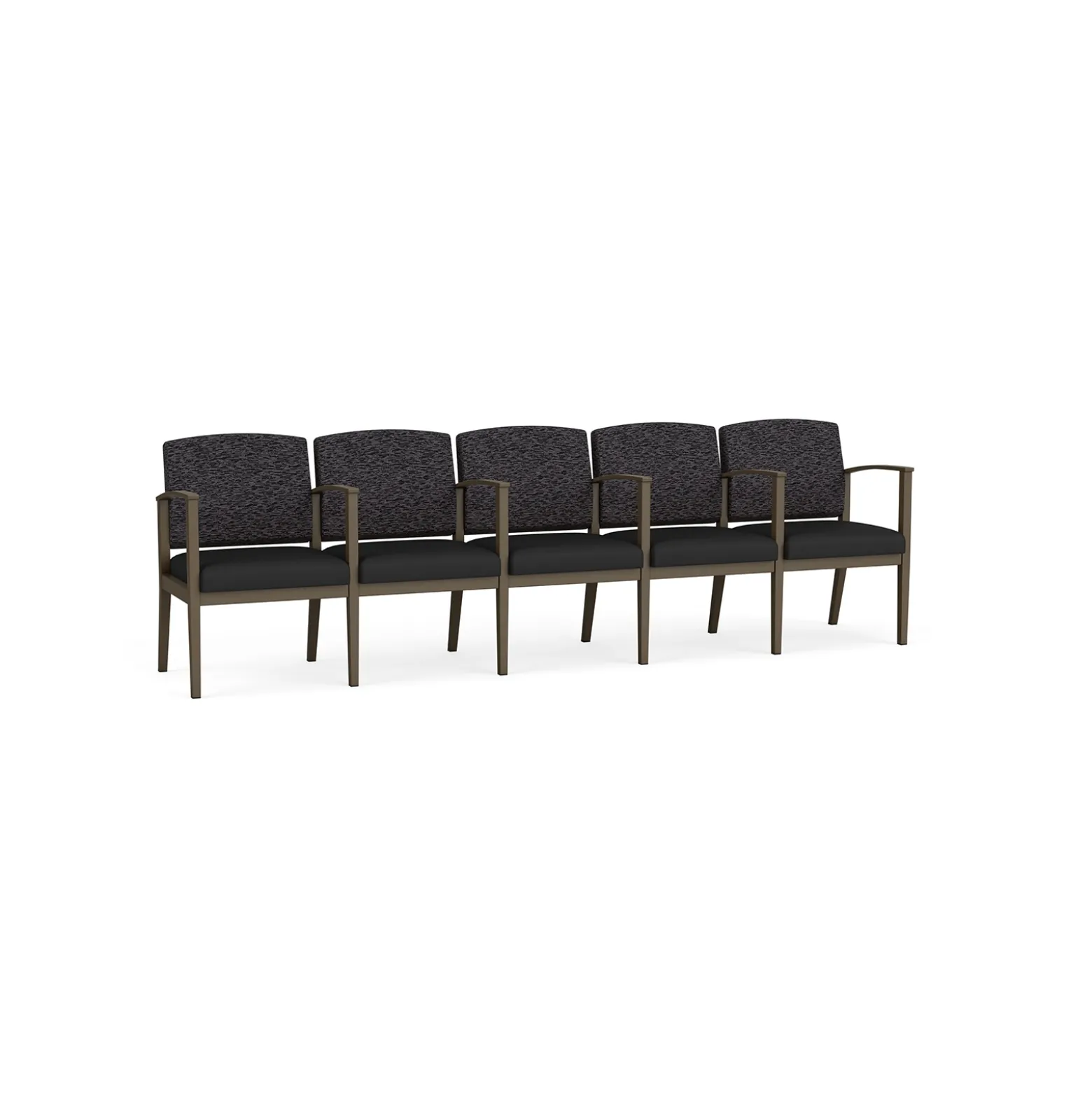 Mason Street Steel 5-Seater With Center Arms In Standard Upholstery