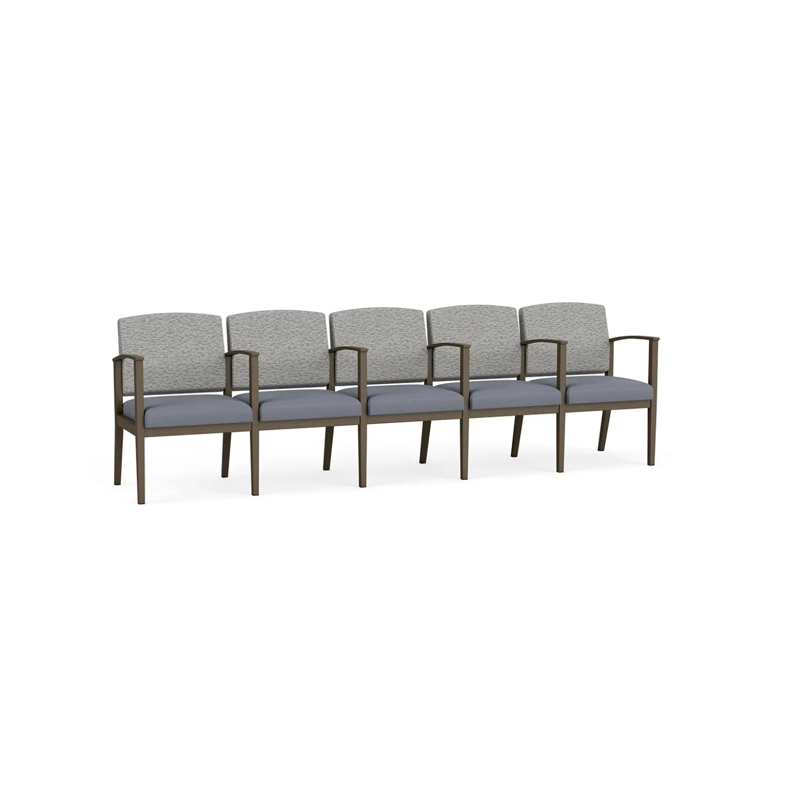 Mason Street Steel 5-Seater With Center Arms In Standard Upholstery