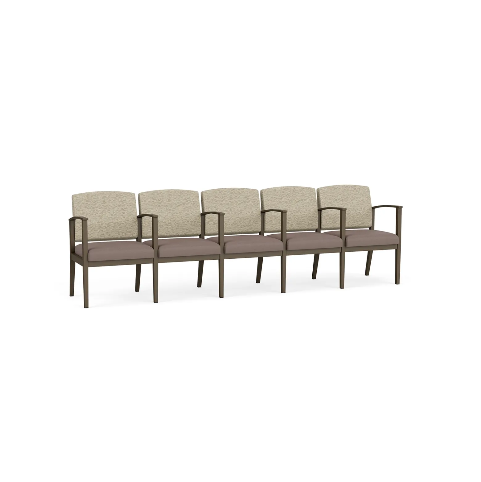 Mason Street Steel 5-Seater With Center Arms In Standard Upholstery
