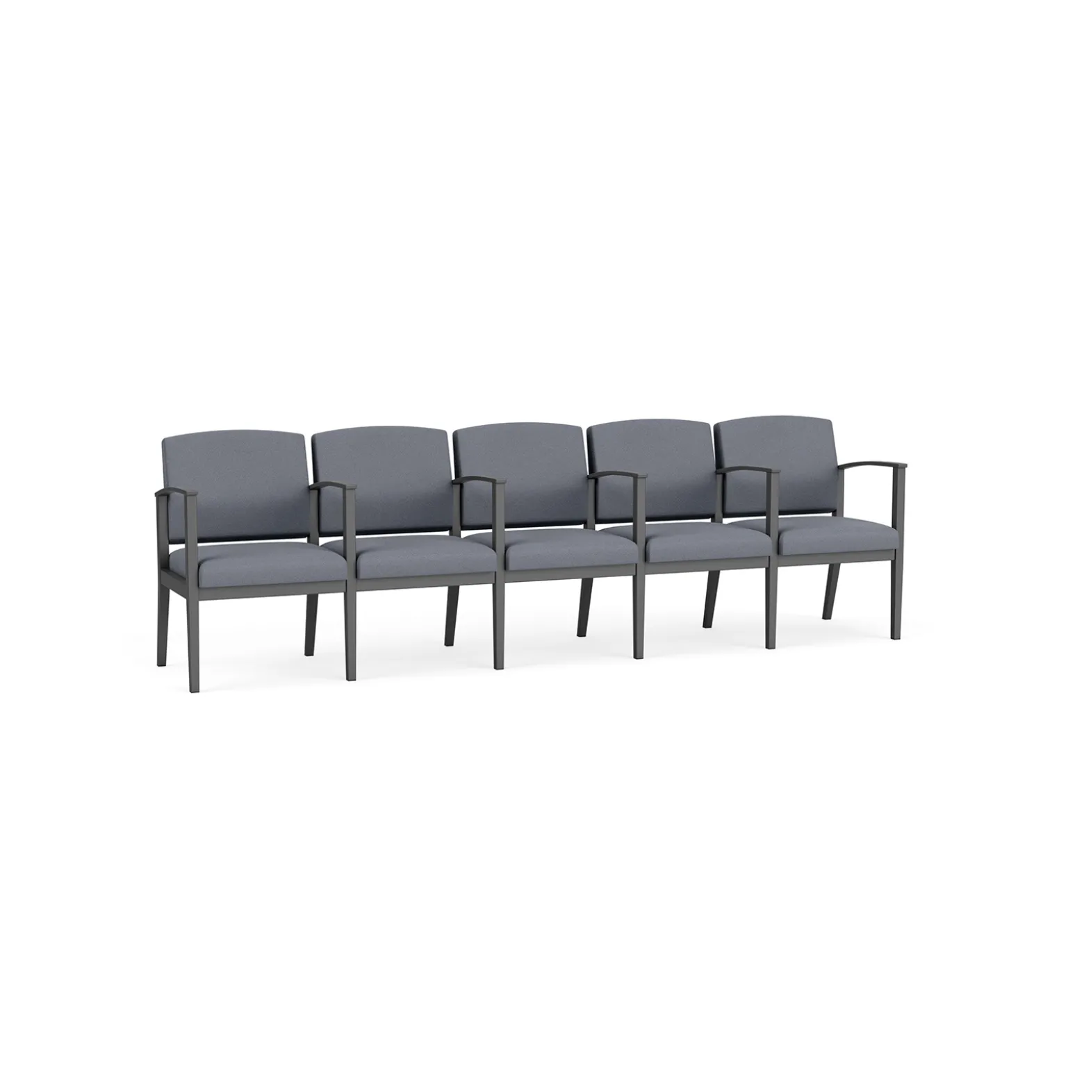 Mason Street Steel 5-Seater With Center Arms In Standard Upholstery