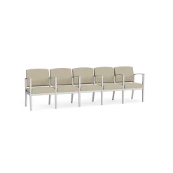 Mason Street Steel 5-Seater With Center Arms In Standard Upholstery
