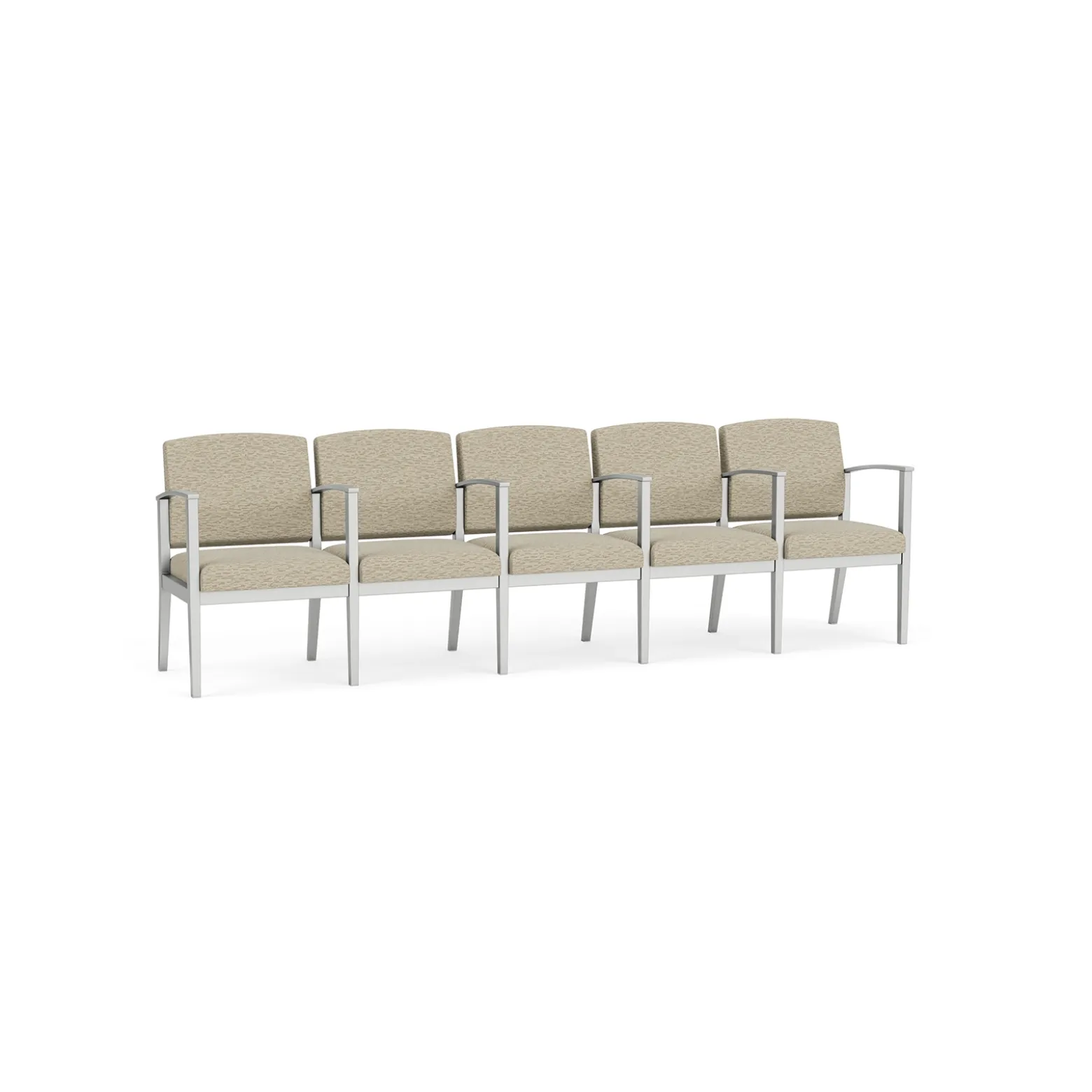 Mason Street Steel 5-Seater With Center Arms In Standard Upholstery