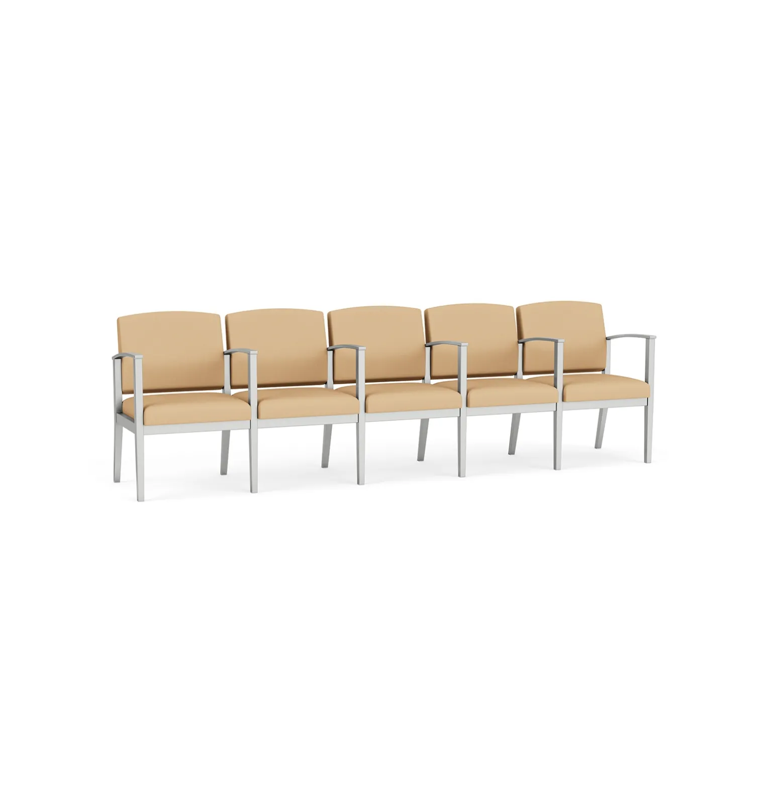Mason Street Steel 5-Seater With Center Arms In Standard Upholstery