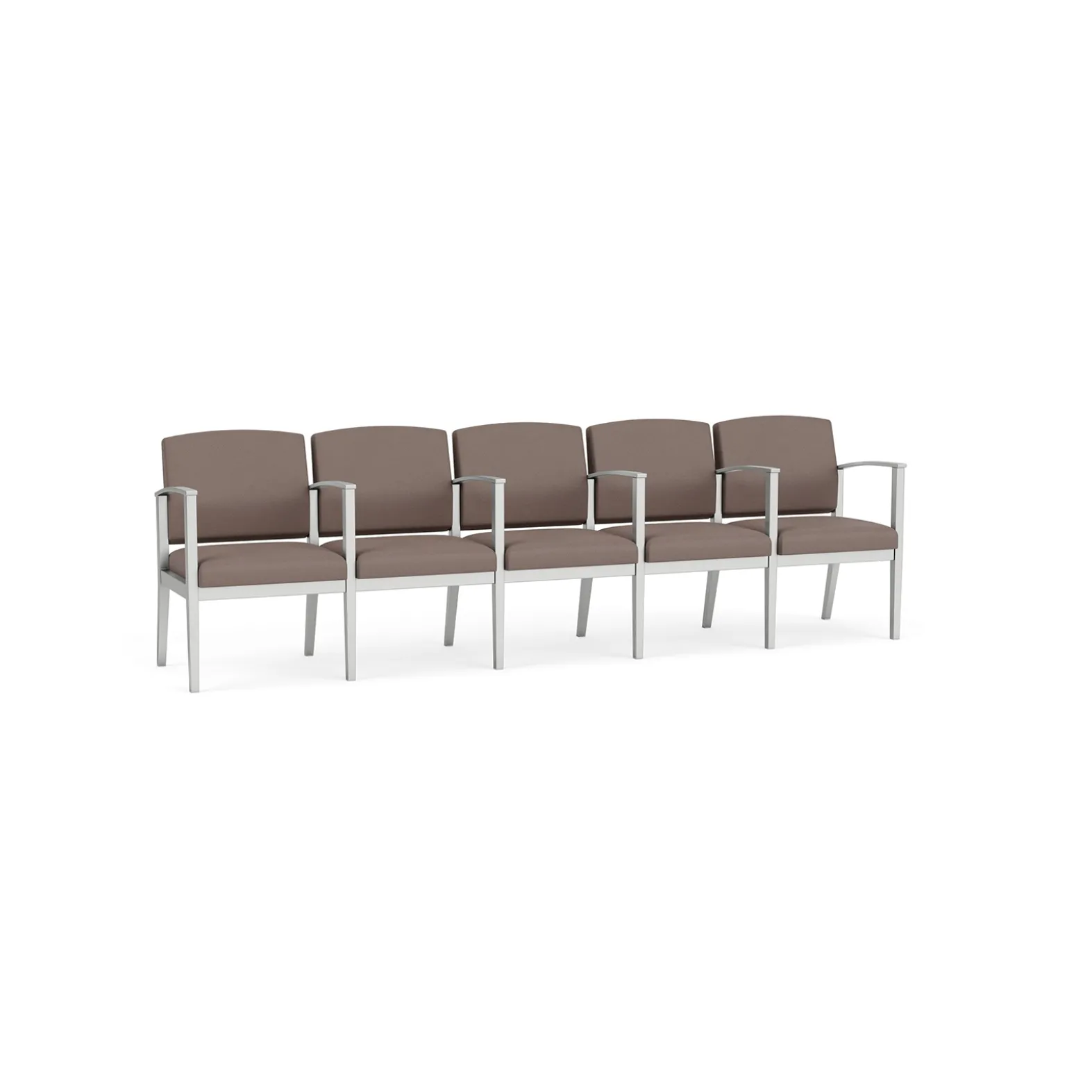 Mason Street Steel 5-Seater With Center Arms In Standard Upholstery