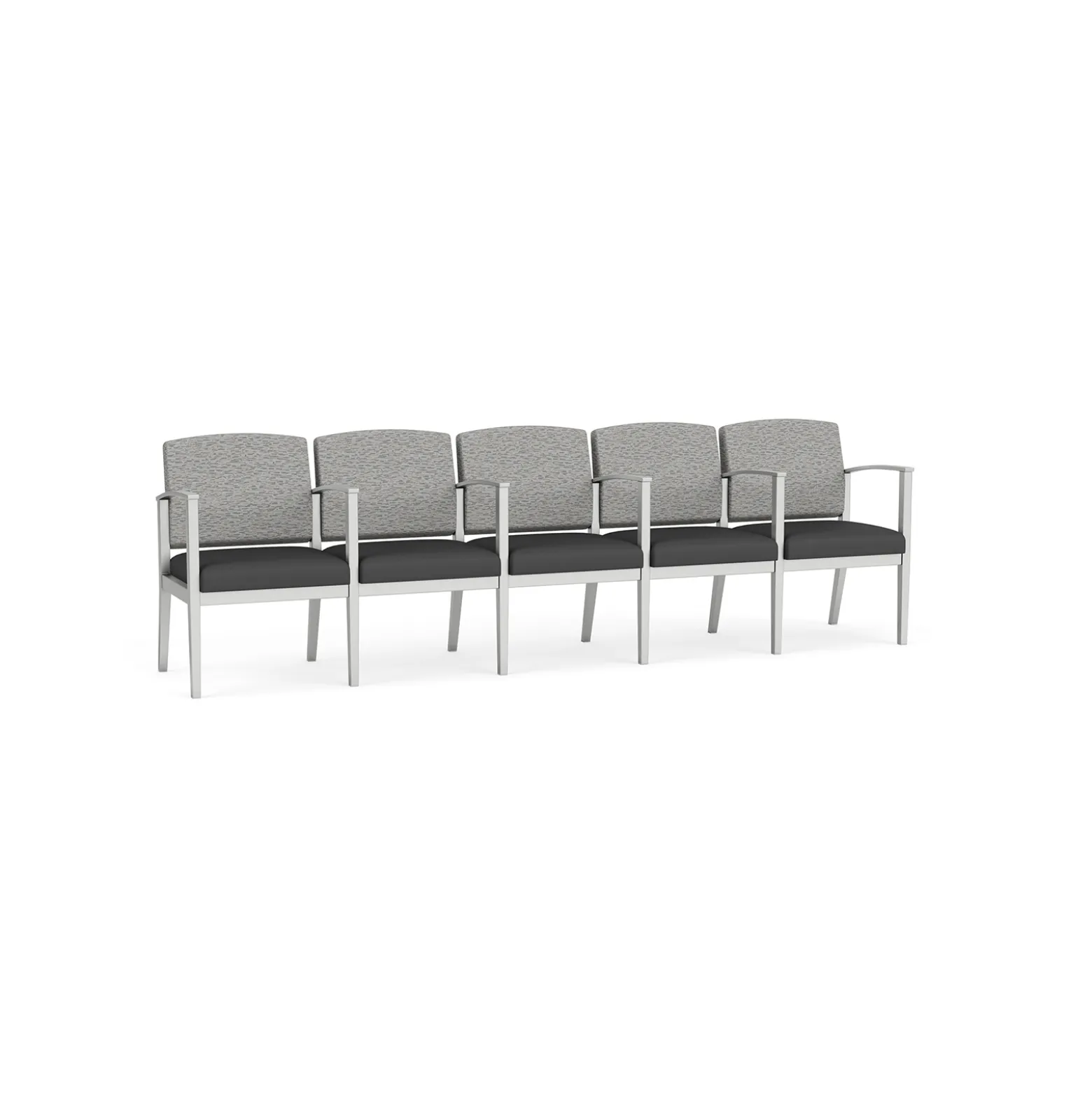 Mason Street Steel 5-Seater With Center Arms In Standard Upholstery