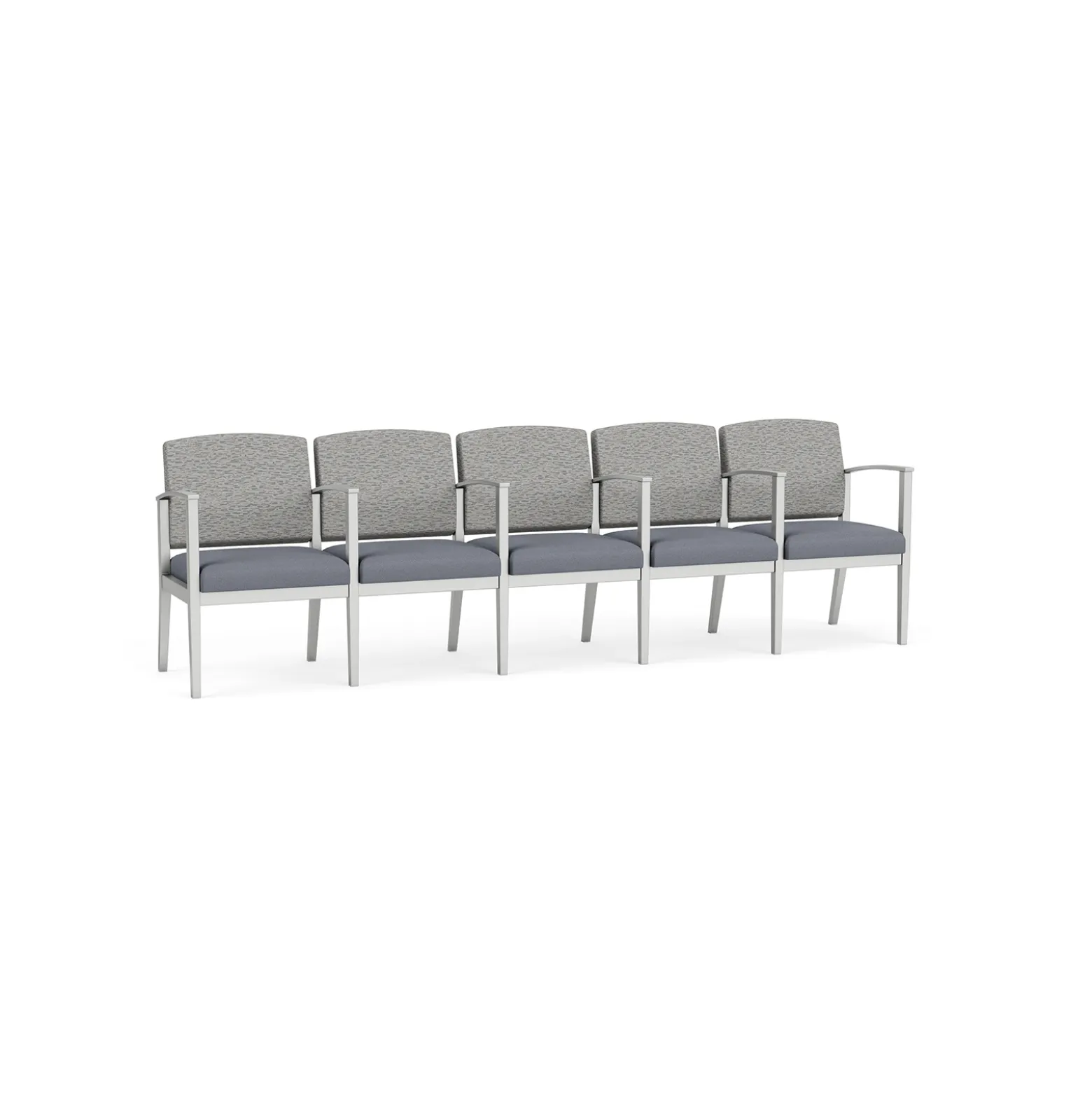 Mason Street Steel 5-Seater With Center Arms In Standard Upholstery