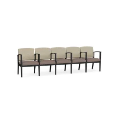 Mason Street Steel 5-Seater With Center Arms In Standard Upholstery