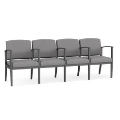 Mason Street Steel 4-Seater With Center Arms In Premium Upholstery