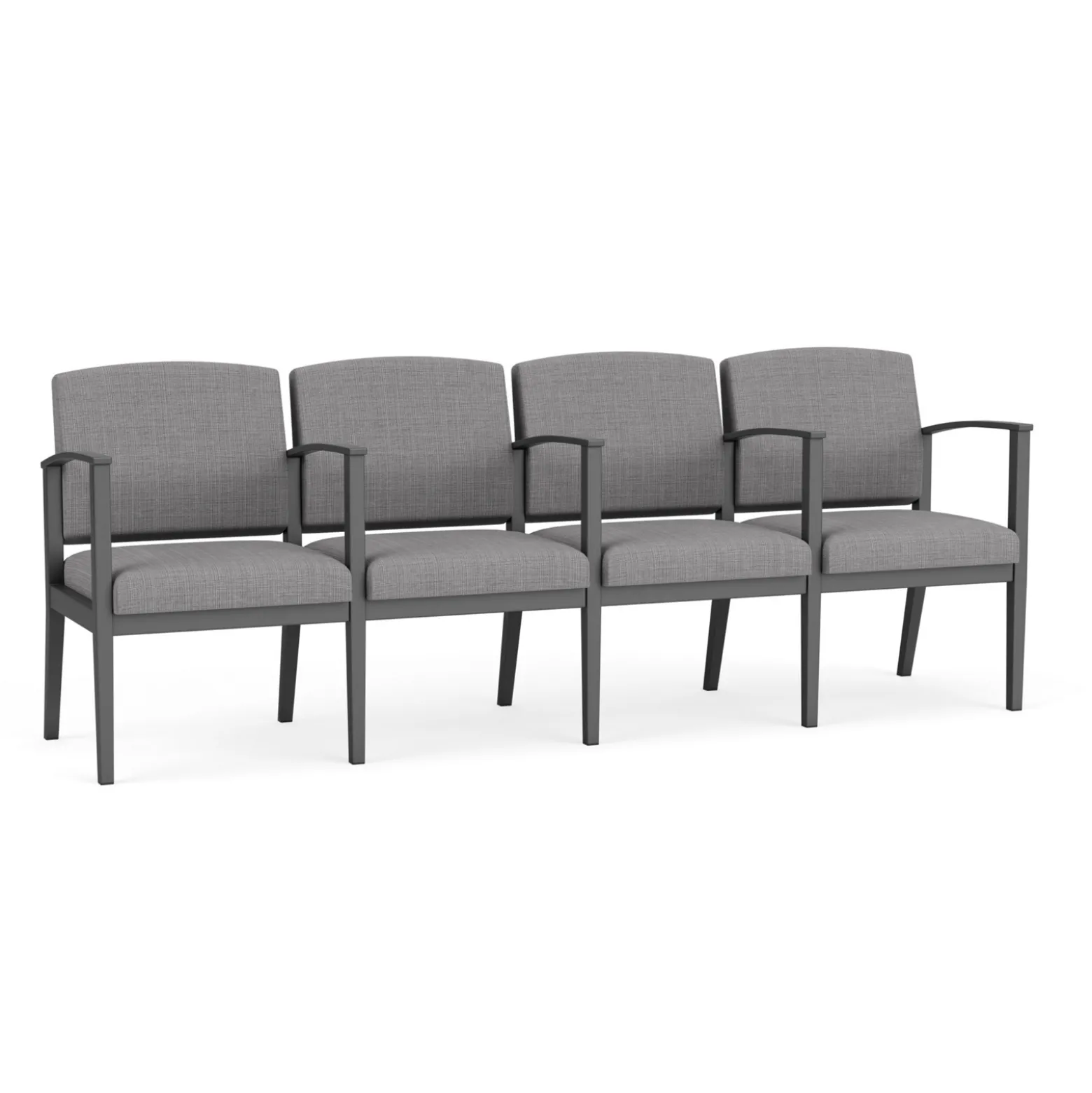 Mason Street Steel 4-Seater With Center Arms In Premium Upholstery