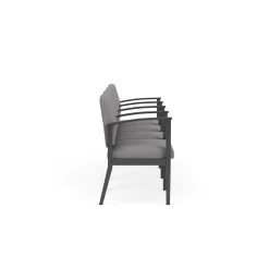 Mason Street Steel 4-Seater With Center Arms In Premium Upholstery