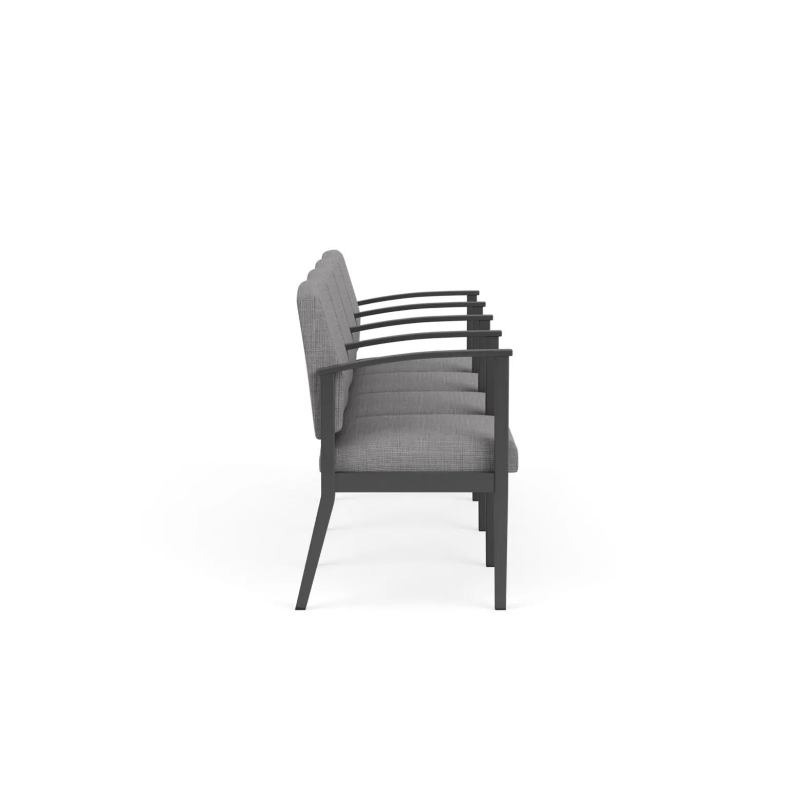 Mason Street Steel 4-Seater With Center Arms In Premium Upholstery