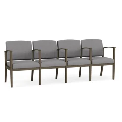Mason Street Steel 4-Seater With Center Arms In Premium Upholstery