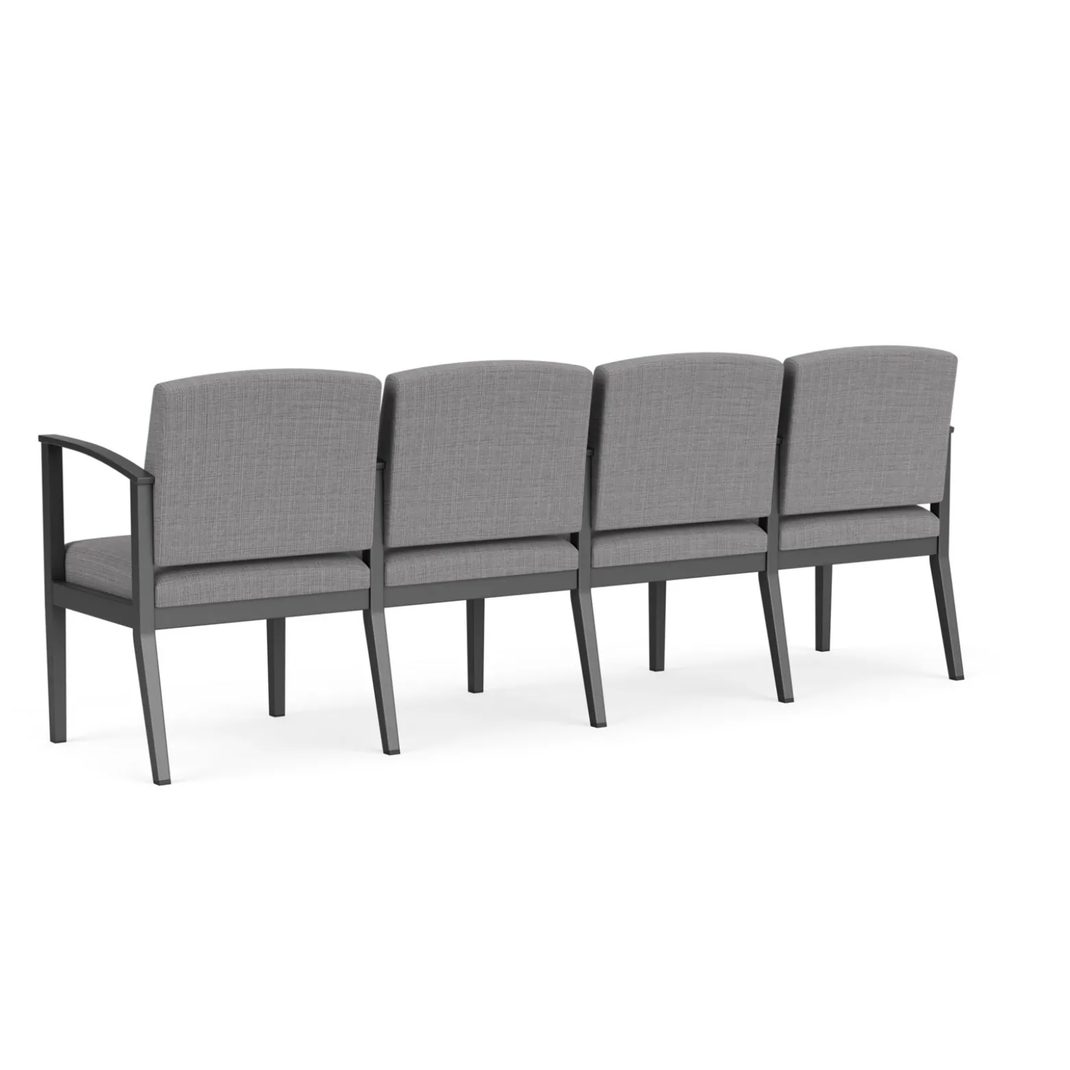 Mason Street Steel 4-Seater With Center Arms In Premium Upholstery