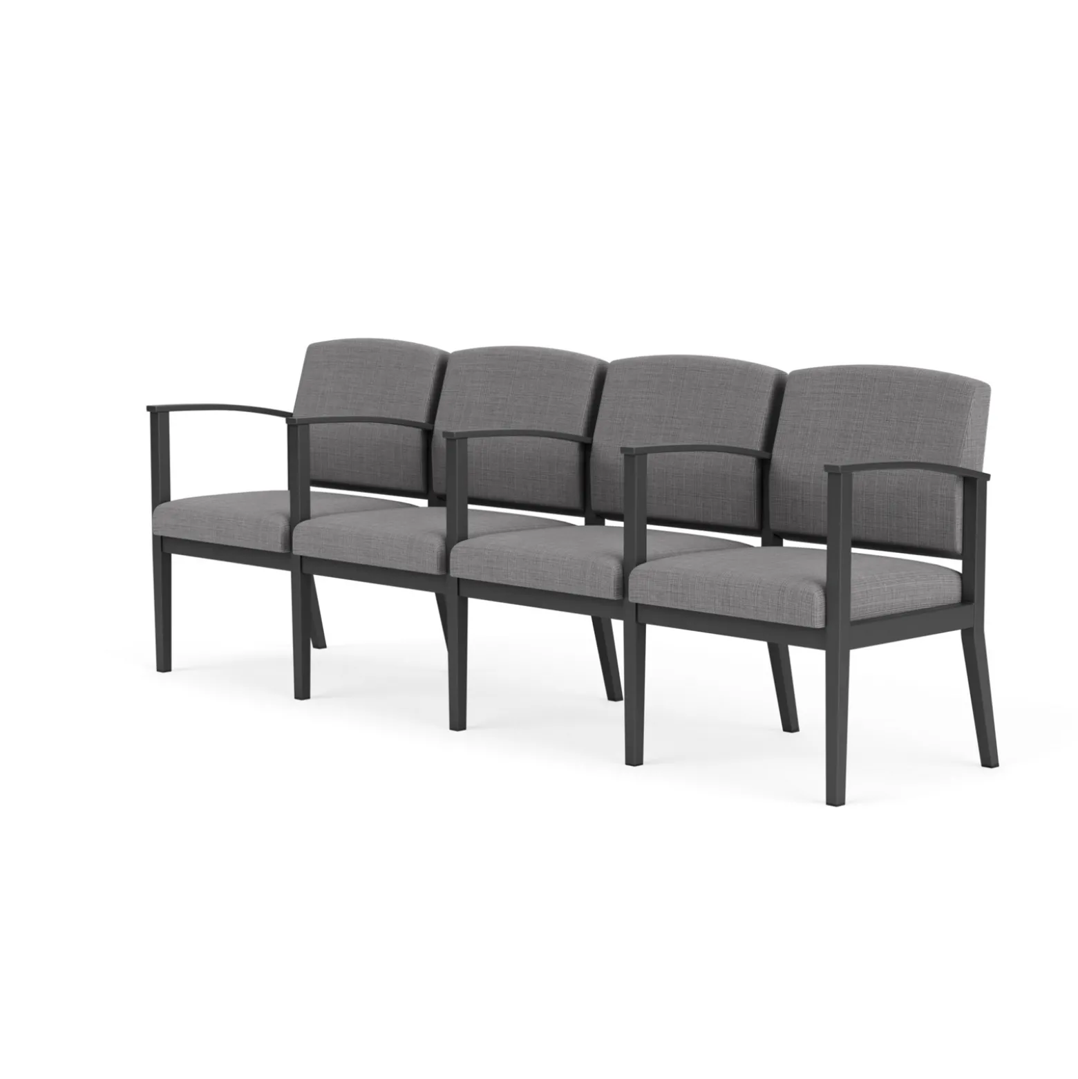 Mason Street Steel 4-Seater With Center Arms In Premium Upholstery
