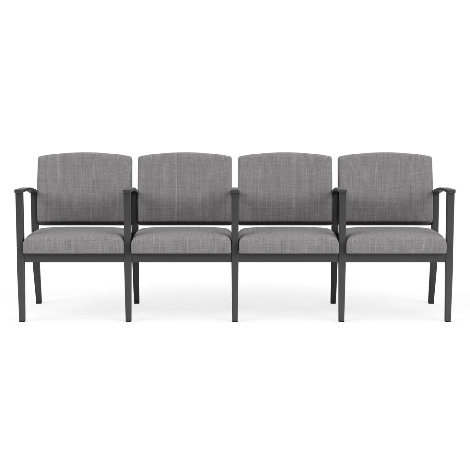 Mason Street Steel 4-Seater With Center Arms In Premium Upholstery