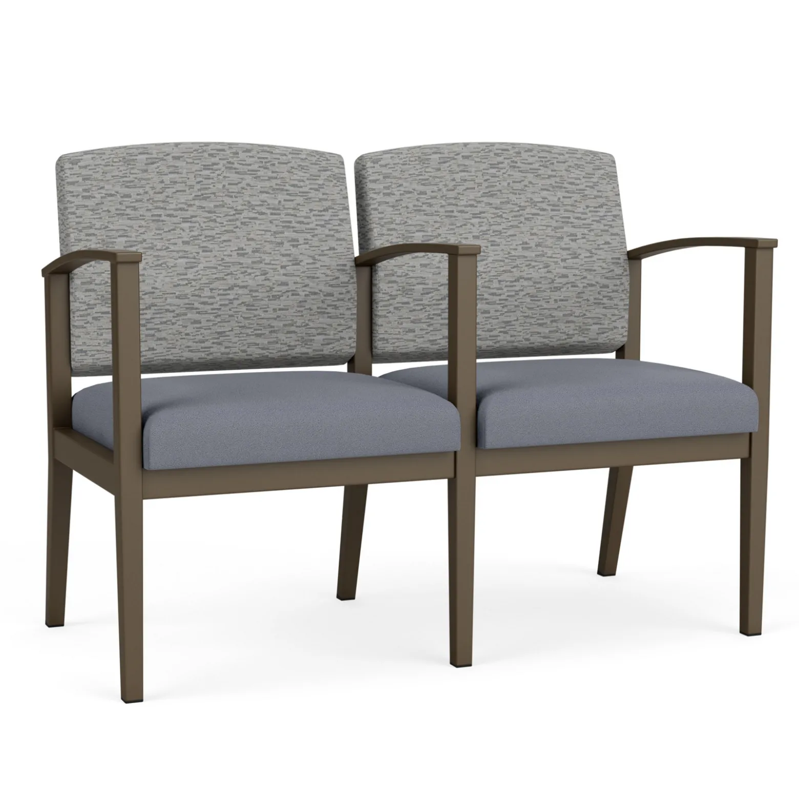 Mason Street Steel 2-Seater With Center Arm In Standard Upholstery