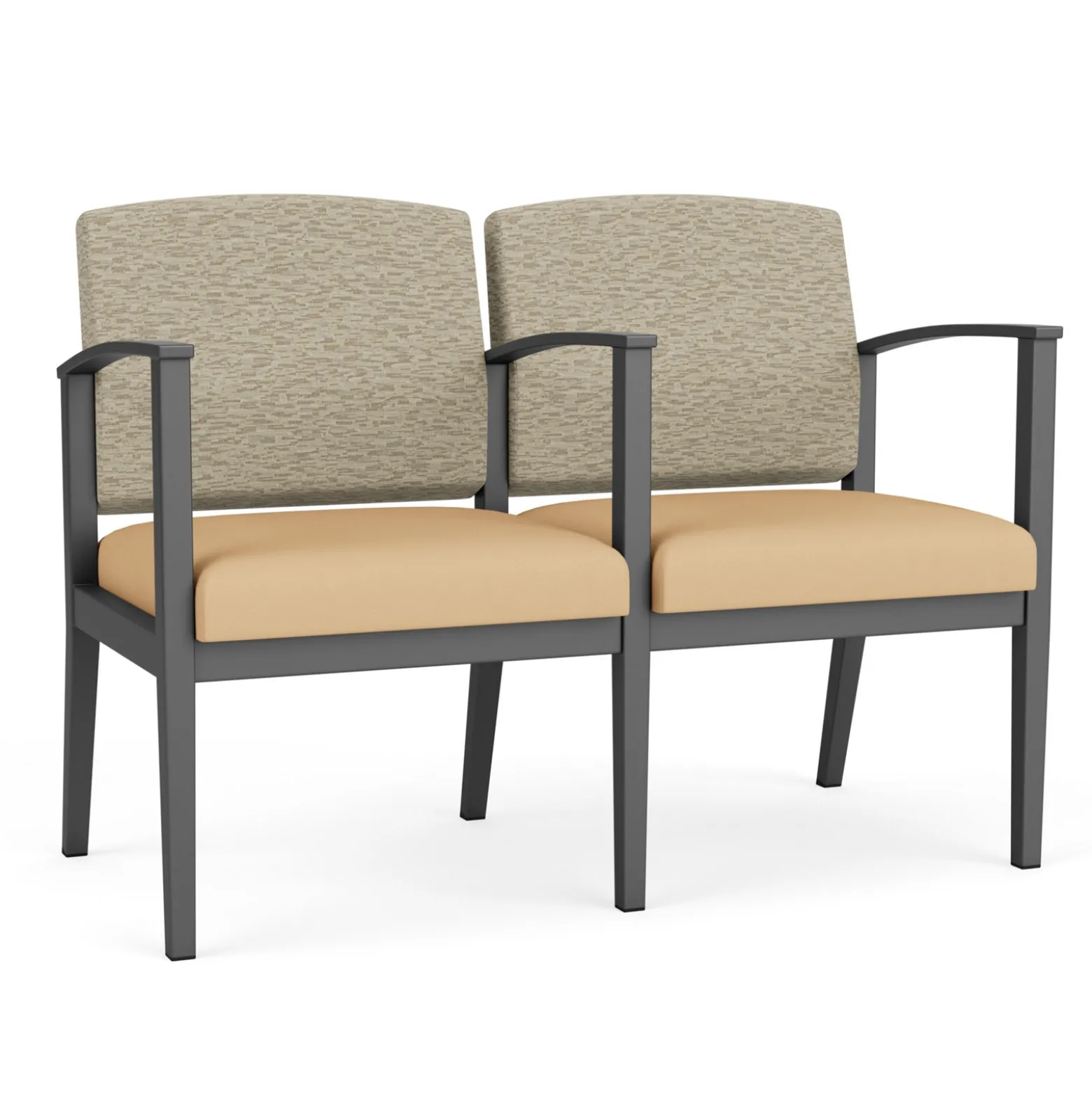 Mason Street Steel 2-Seater With Center Arm In Standard Upholstery