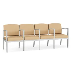 Mason Street Steel 4-Seater With Center Arms In Standard Upholstery
