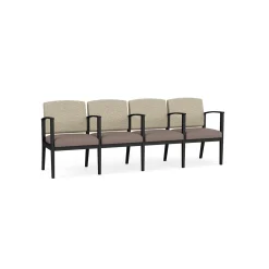 Mason Street Steel 4-Seater With Center Arms In Standard Upholstery