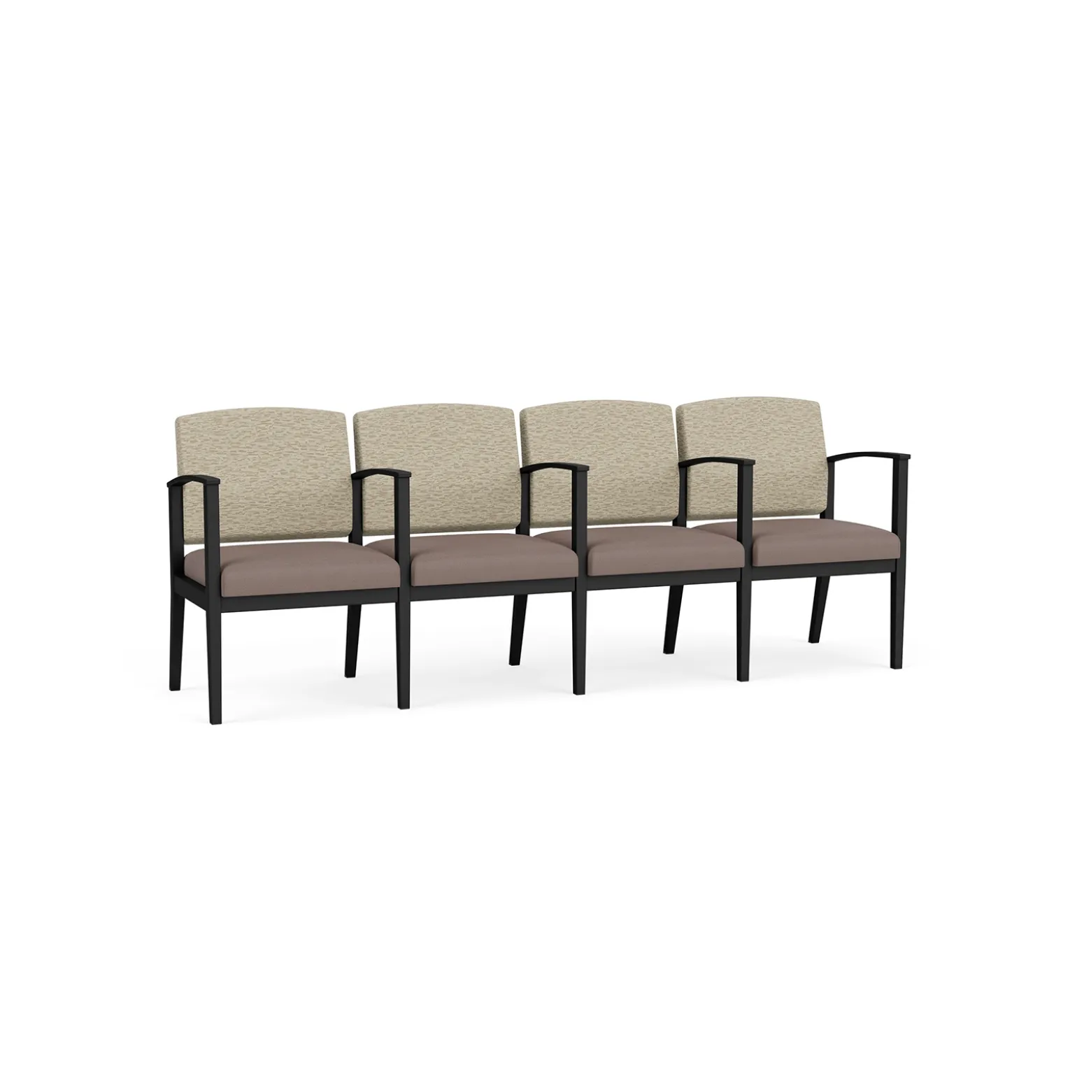 Mason Street Steel 4-Seater With Center Arms In Standard Upholstery