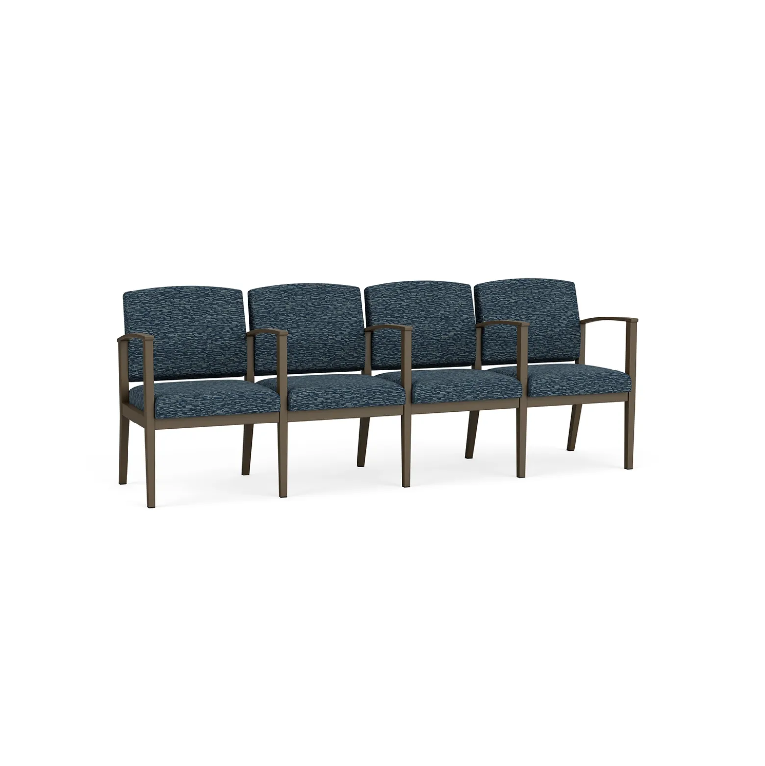Mason Street Steel 4-Seater With Center Arms In Standard Upholstery