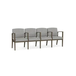 Mason Street Steel 4-Seater With Center Arms In Standard Upholstery
