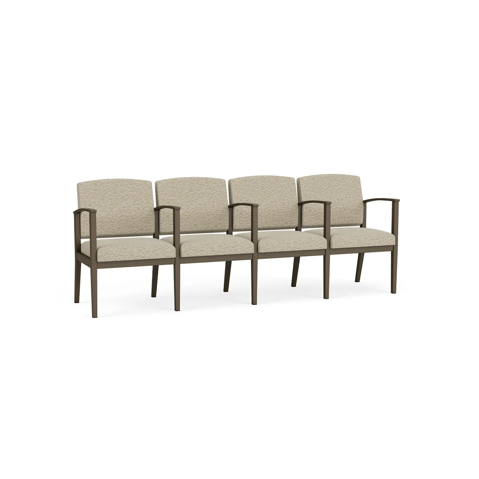 Mason Street Steel 4-Seater With Center Arms In Standard Upholstery