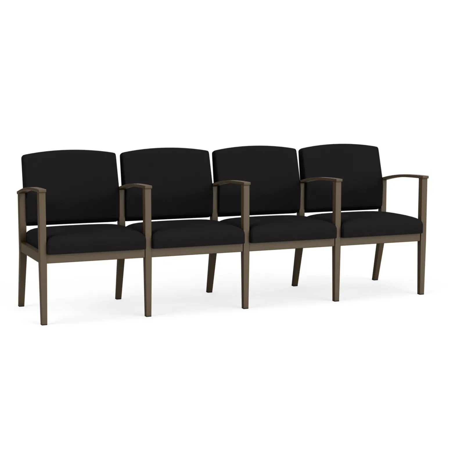 Mason Street Steel 4-Seater With Center Arms In Standard Upholstery