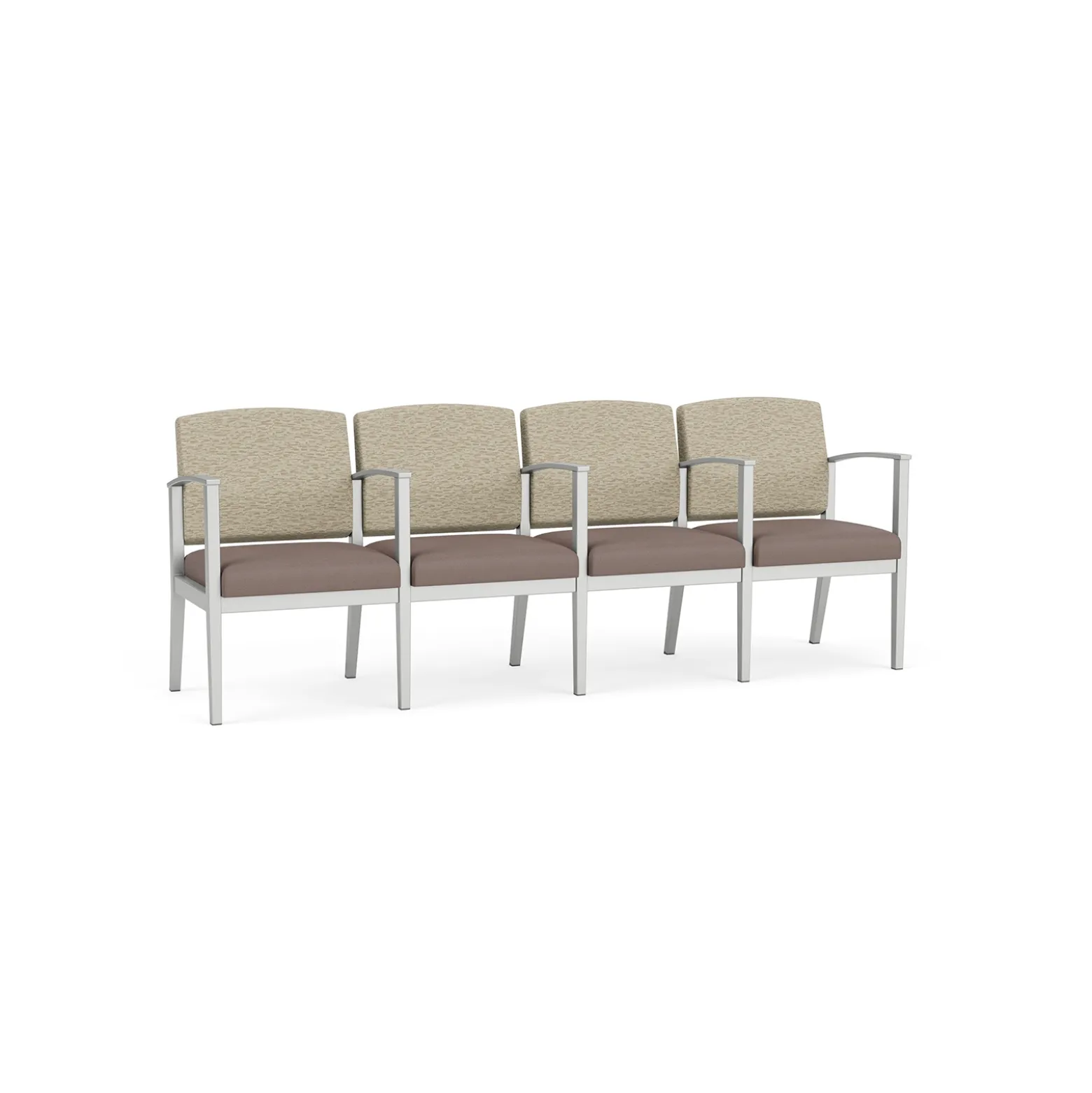Mason Street Steel 4-Seater With Center Arms In Standard Upholstery