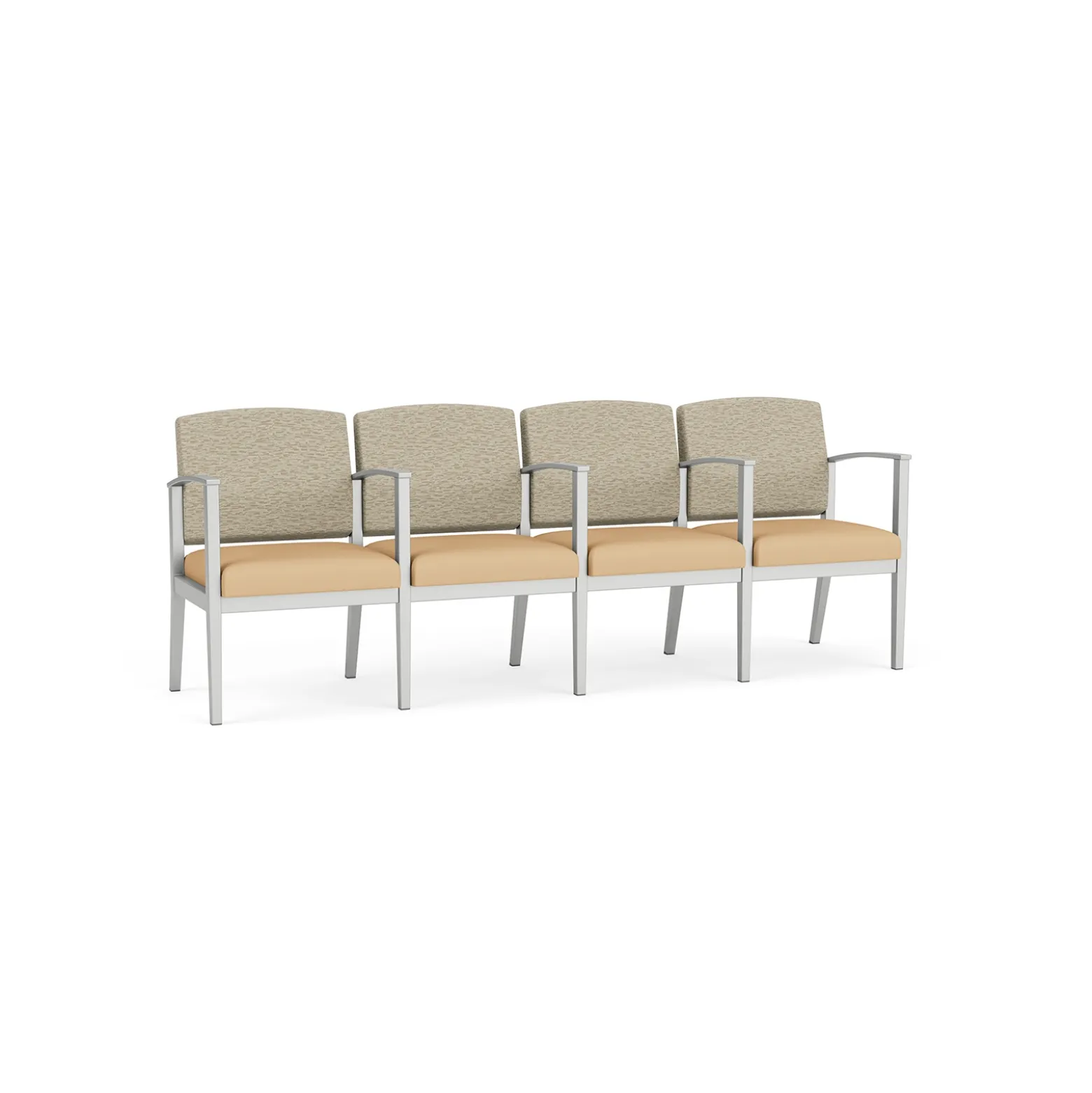 Mason Street Steel 4-Seater With Center Arms In Standard Upholstery