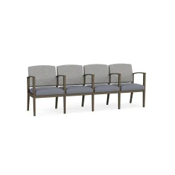 Mason Street Steel 4-Seater With Center Arms In Standard Upholstery
