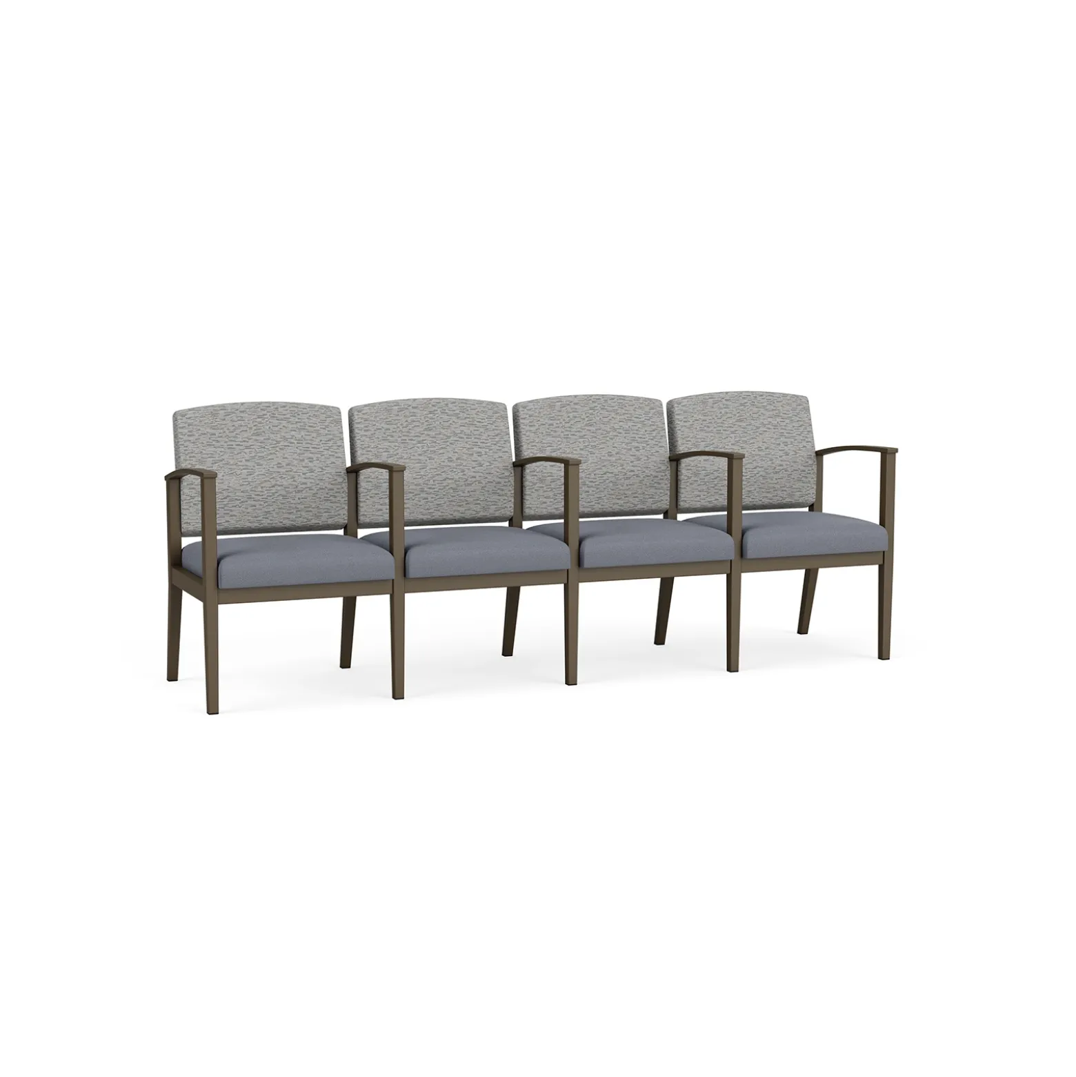Mason Street Steel 4-Seater With Center Arms In Standard Upholstery