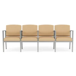 Mason Street Steel 4-Seater With Center Arms In Standard Upholstery
