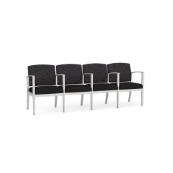 Mason Street Steel 4-Seater With Center Arms In Standard Upholstery