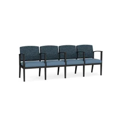Mason Street Steel 4-Seater With Center Arms In Standard Upholstery