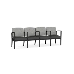Mason Street Steel 4-Seater With Center Arms In Standard Upholstery