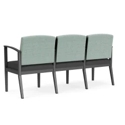 Mason Street Steel 3-Seater With Center Arms In Premium Upholstery