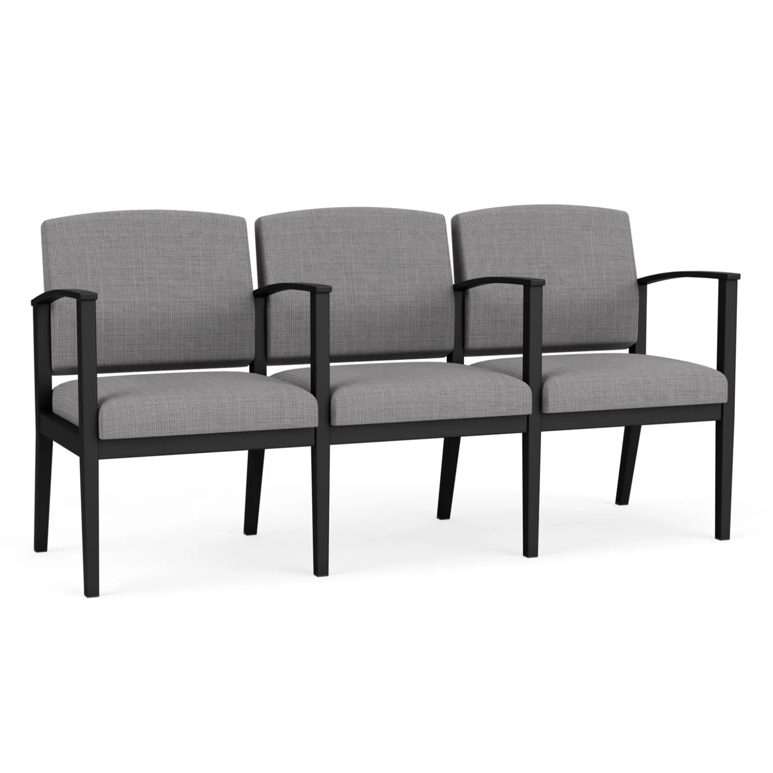 Mason Street Steel 3-Seater With Center Arms In Premium Upholstery