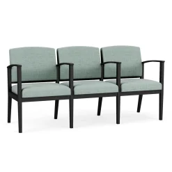 Mason Street Steel 3-Seater With Center Arms In Premium Upholstery