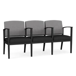 Mason Street Steel 3-Seater With Center Arms In Premium Upholstery