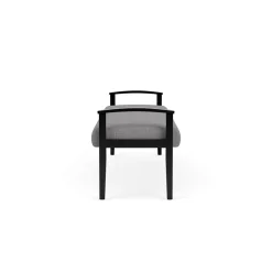 Mason Street Wood 3 Seat Bench in Premium Upholstery