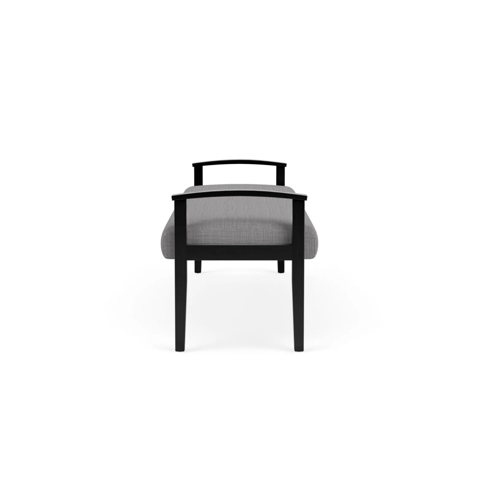 Mason Street Wood 3 Seat Bench in Premium Upholstery