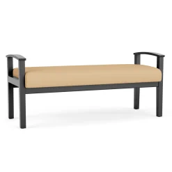 Mason Street Wood 2 Seat Bench in Standard Upholstery