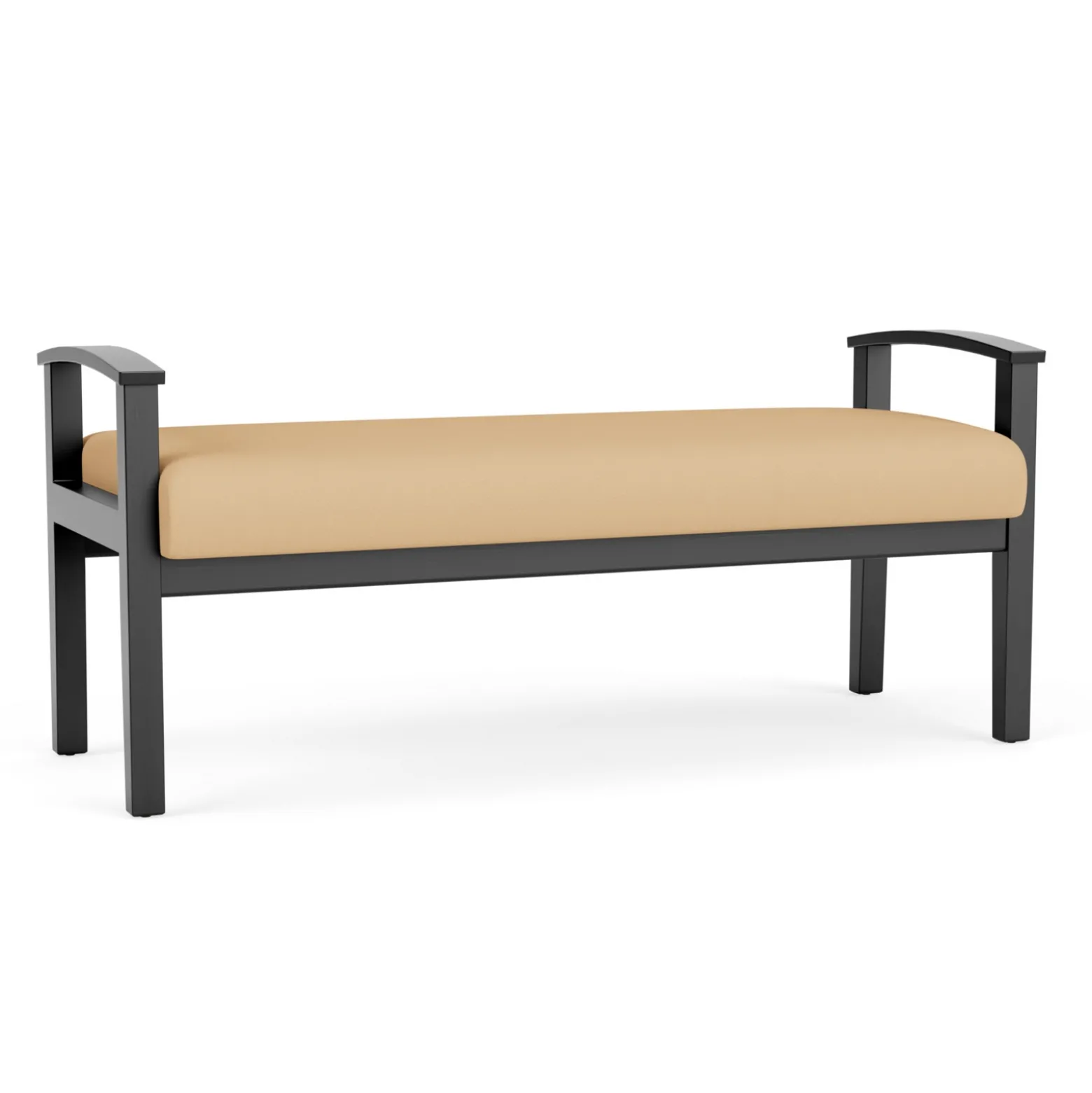 Mason Street Wood 2 Seat Bench in Standard Upholstery